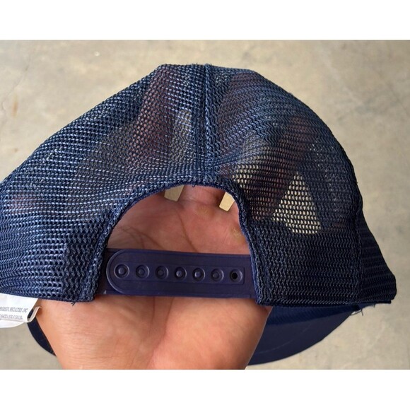 Vintage Kennedy Space Center Snapback Hat Blue Shuttle Rocket Mesh Foam Trucker - Picture 8 of 11